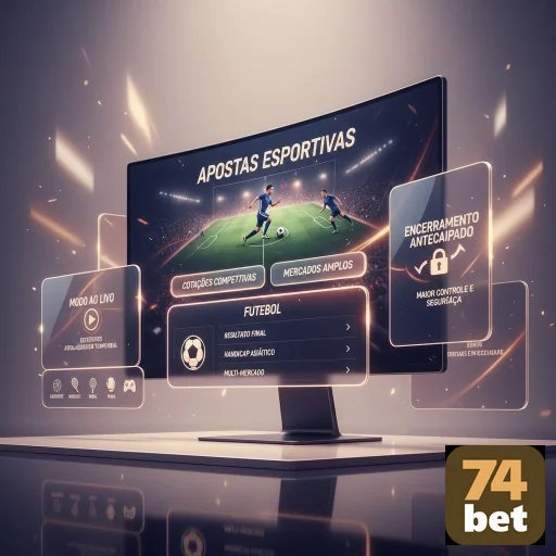 Ilustração de Experimente o aplicativo cassino da 74bet com segurança