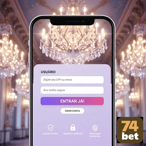 Ilustração de Acesse rapidamente os bônus e promoções da 74bet